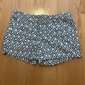 Banana Republic Navy & White Geometric Shorts
